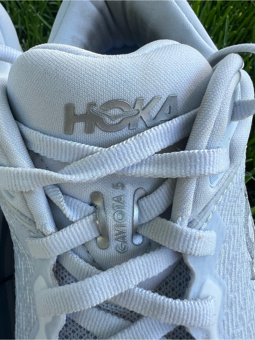 Hoka Gaviota 5 Running Shoe Harbor Mist Rose Gold Grey 8 women - Picture 15 of 16